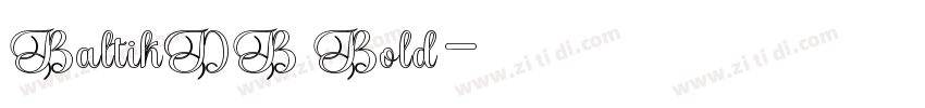 BaltikDB Bold字体转换